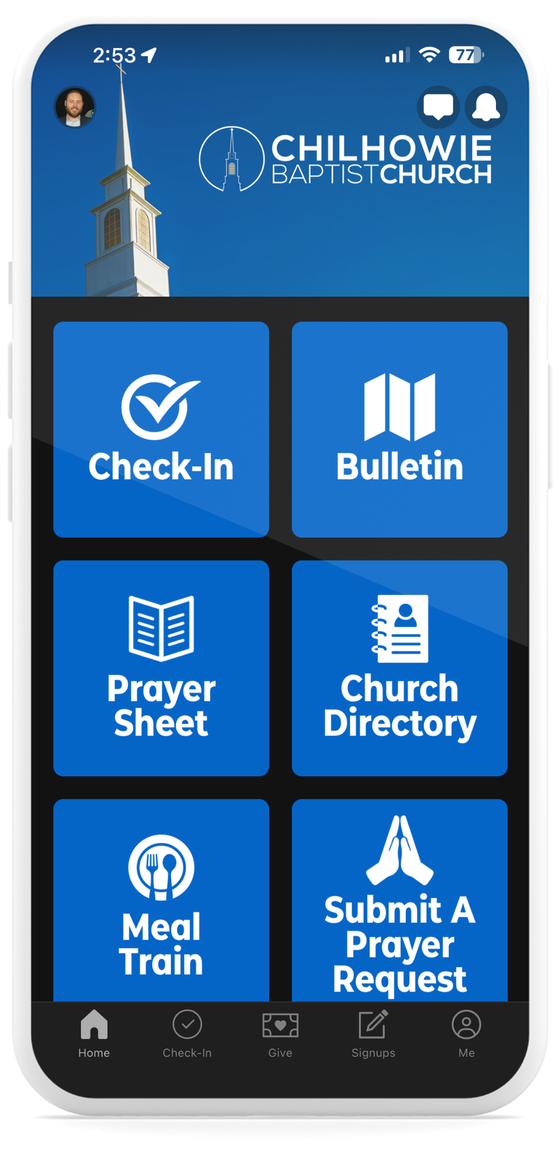 Church Center App Phone